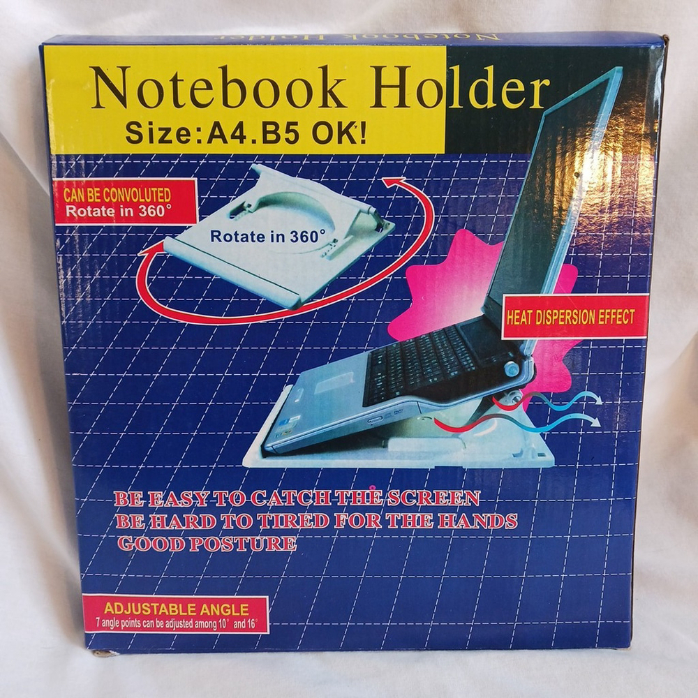 Notebook Holder Size A4. B5 Rotates 360 Adjustable NIB NEW